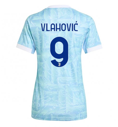 Ženske Nogometnih dresov Juventus Dusan Vlahovic #9 Gostujoči 2025-26 Kratki rokavi Ženske Nogometnih dresov Juventus Dusan Vlahovic #9 Gostujoči 2025-26 Kratki rokavi